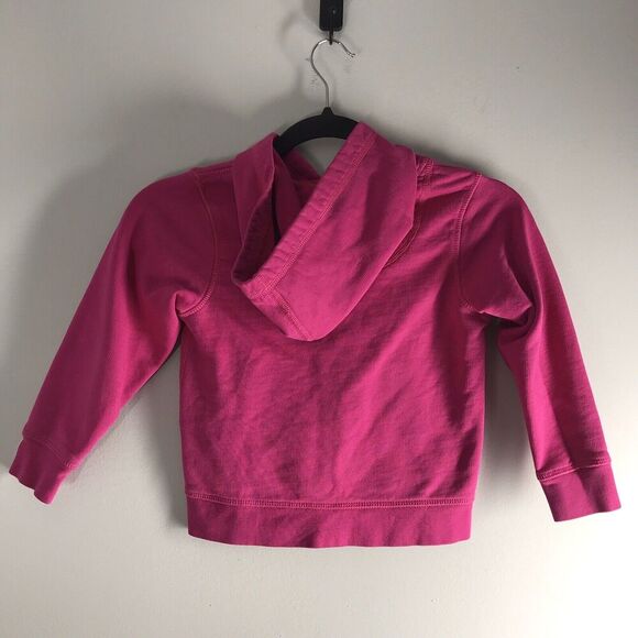 Hanna Andersson Girls 100cm Size‎ 4 Jacket Pink Zip Up Hoodie Basic Sweatshirt - Picture 9 of 11